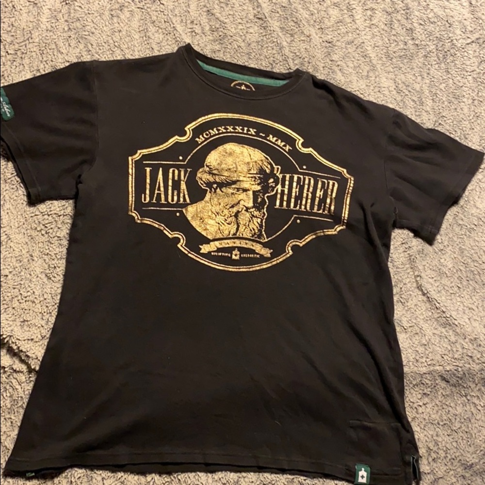 Black T Shirt with Stash Pocket